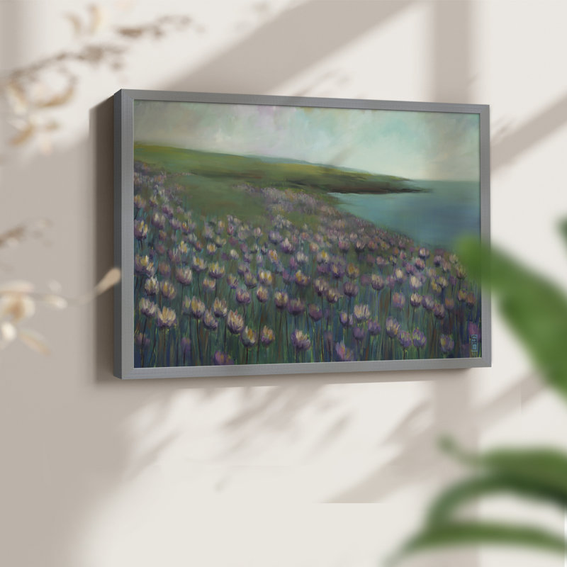 Seaside Sanctuary - reproduction encadrée - réarmable, Gris, H 22 po x l 28 po