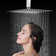 Ceiling-Mounted Complete 12" High-Pressure Shower System with Rough in-Valve
