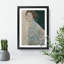 Lady in White by Gustav Klimt - Framed Print-62758688-62758685