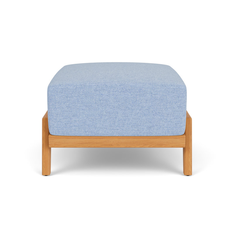 Alpine Outdoor Teak Ottoman, Demo Skyway