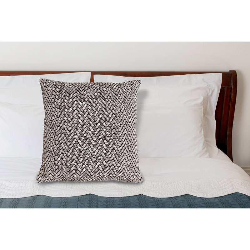 Coussin intérieur / extérieur carré à chevrons