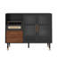 Bar 47 po avec tablettes réglables et support à vin - Bar moderne pour la maison-1140079219