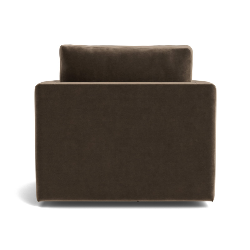Haywood Full Swivel Chair, Performance Velvet - Otter