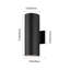 Lanterne murale d'extérieur à 2 ampoules Ramage noir mat H 13,78 po-198446397