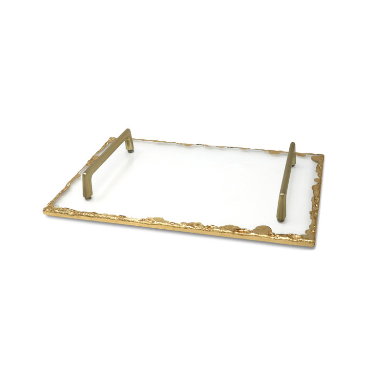 Raul Glass Tray, 1.5" H x 11.75" W x 7.75" D