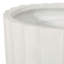 Jardinière - pot à fleurs en oxyde de magnésium blanc antique pour jardins, 13,03 po Profondeur, largeur, hauteur, 9,19 lb