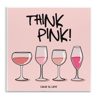Art mural "Think rose champagne" par WIL