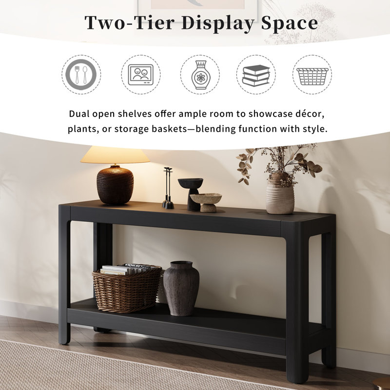 Console Modern Farmhouse - noir, Noir