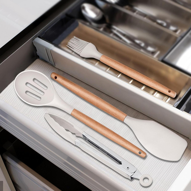 Rareweaves 12 Utensil Set, Beige, 36.2cm