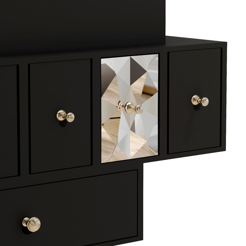 Adrene 60cm Console Table, Black