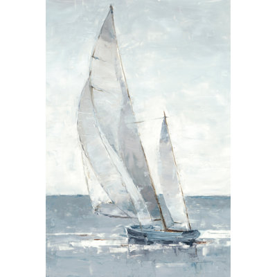 Gray Seas I by Ethan Harper Soft Coastal Landscape Graphic Art
