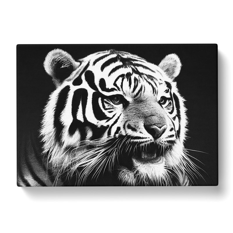 Monochrome Tiger Vol.1 - Wrapped Canvas