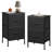 Modern 15.7'' W Metal Nightstand with 2 Drawers, Bedside Table with Sturdy Frame for Small Space, End Table Storage Cabinet-870442838-814113136