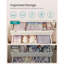 Set Of 8 Underwear Drawer Organisers, Drawer Dividers, Foldable, For Bras Undies Socks Ties, Fabric Storage Boxes For Closet Wardrobe Shelves, RUS008M01-1378743040