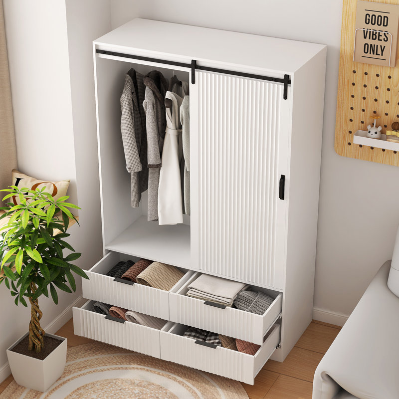 Armoire de rangement haute avec garde-robe de chambre à coucher