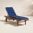 Jivera 25.2" W Solid Wood Reclining Chaise Lounge with Cushion-76364083