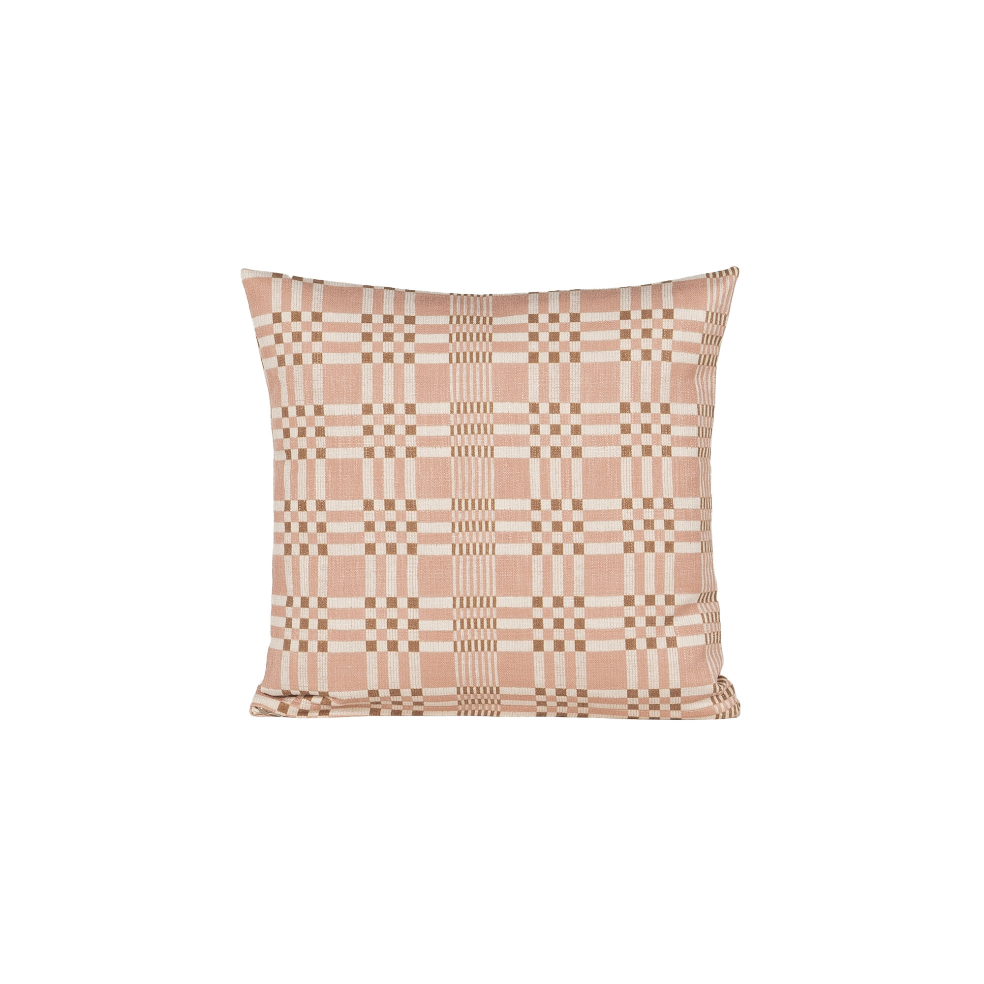 Modular Print Accent Pillow, Square 18", Polyester, Pink