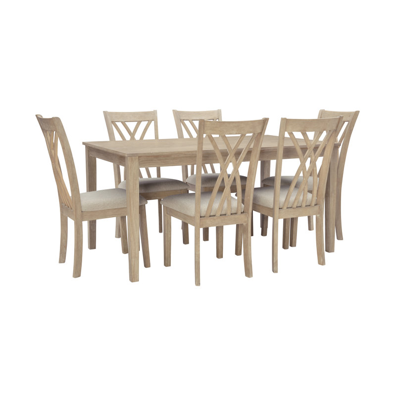 Ensemble repas pour 6 personnes Telscombe, Naturel, Beige / Naturel