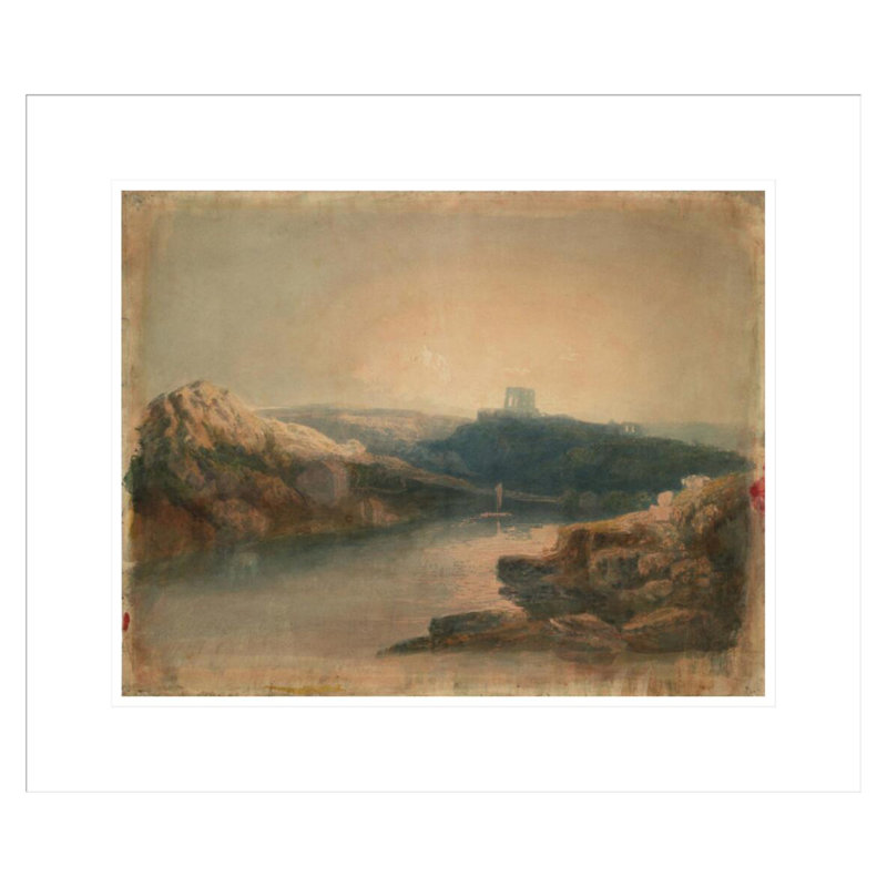 «Norham Castle: Color Study» par Joseph Mallord William Turner, impression giclée sur cadre, H 17,75 po x l 20,98 po