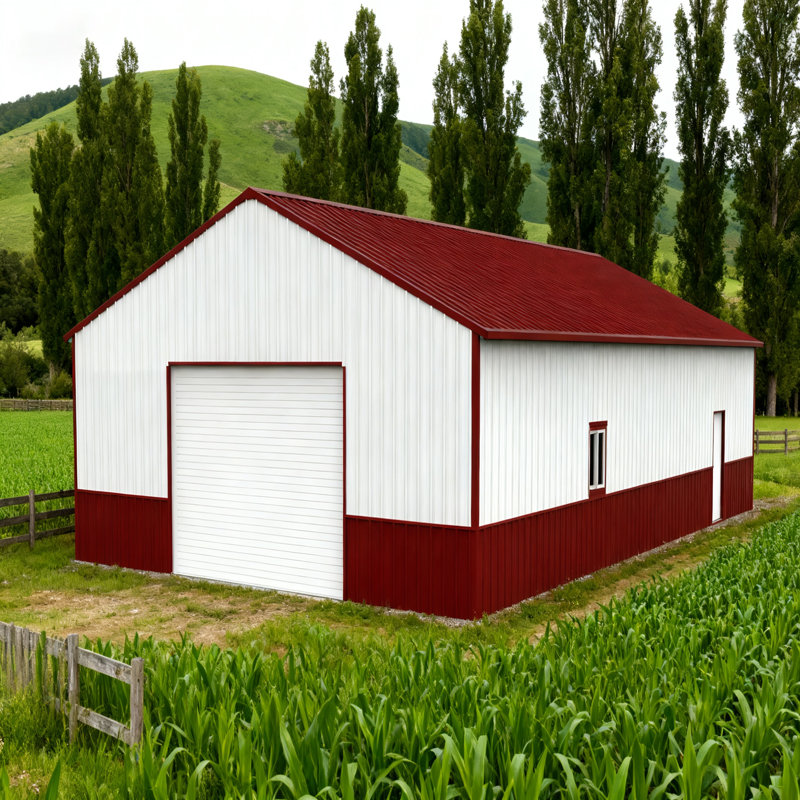 Remise de grange de garage en métal de 51 pi x 31 pi - Remise de rangement en acier durable pour l'extérieur