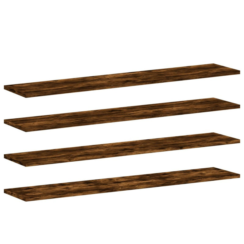 Thresa Bracket Shelf, 0.6 in H × 39.4 in W × 7.9 in D, Smoked Oak