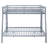 Queen Metal Bunk Bed with Ladder and Guardrails,-102058207-102058211