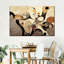 Impression abstraite sur toile tourbillonnant de tons de terre-1097735848