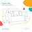 Spitzer Kids Club Sofa with Accent Pillows-1797786857