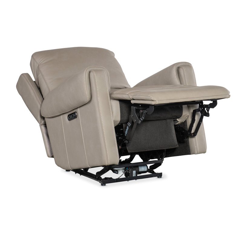 SS Power Recliner with Power Headrest, Somers Dark Taupe Genuine Leather