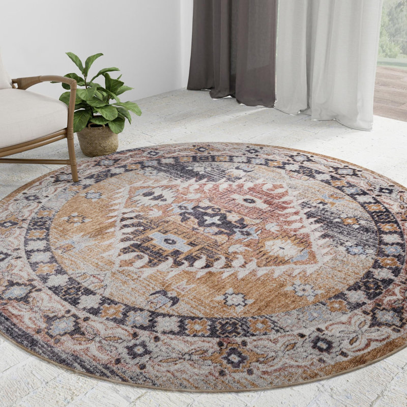 Tapis Foundry Select Perlita, Rond 3 pi 3 po