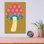  «Veggie Party 5» par Chariklia Zarris, art mural en verre acrylique, 12 po x 16 po