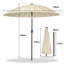 250cm Tilt Balcony Parasol-967941194