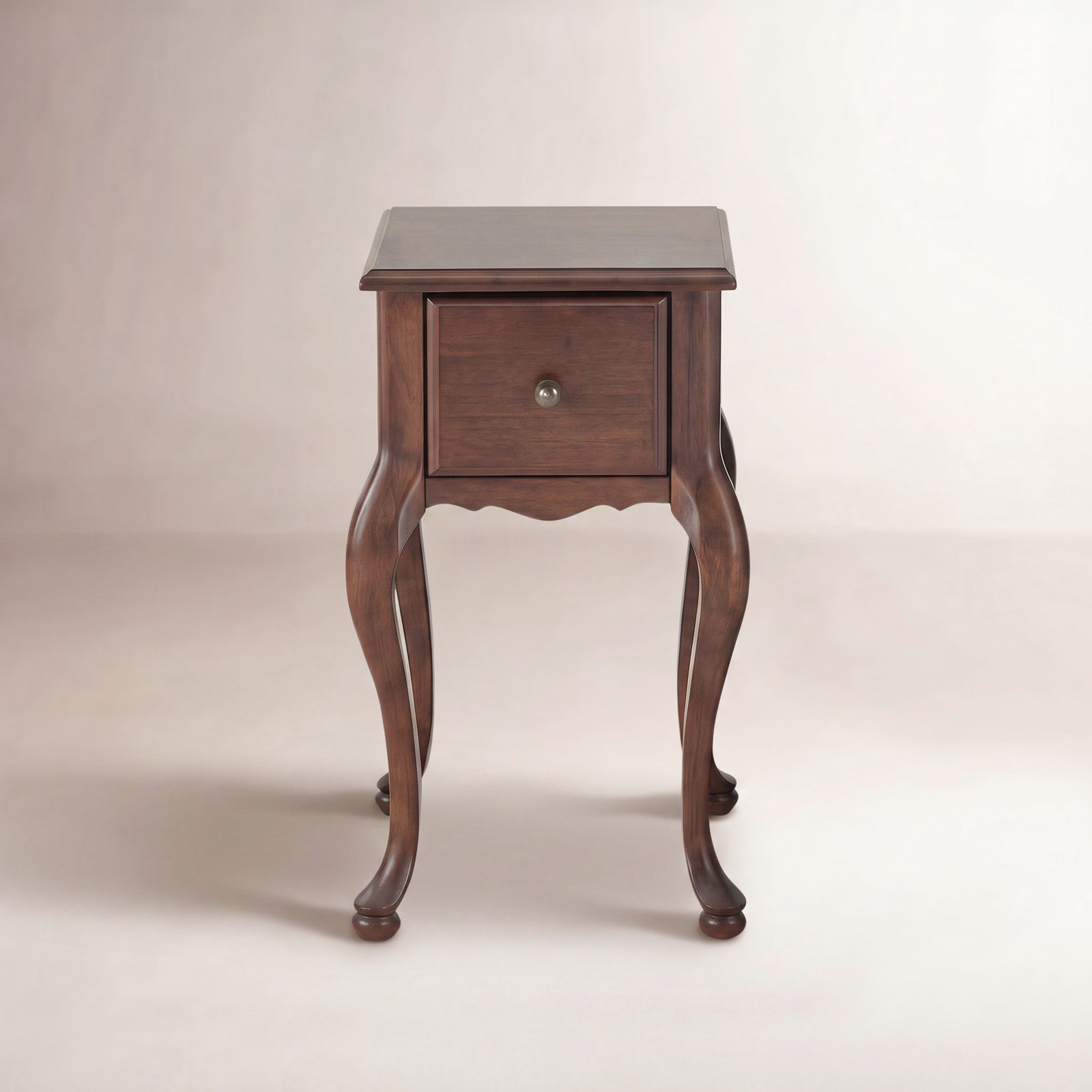 Adelina 11" End Table, Dark Brown