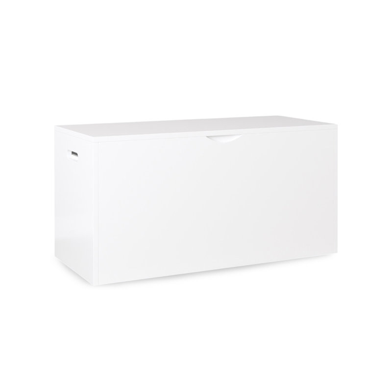 Rangement pour jouets pour enfants avec tiroir - coffre à jouets moderne en bois avec roulettes, grand bac coulissant pour chambre de bébé, chambre ou salle de jeux