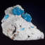 Cavansite avec calcite cubique miniature