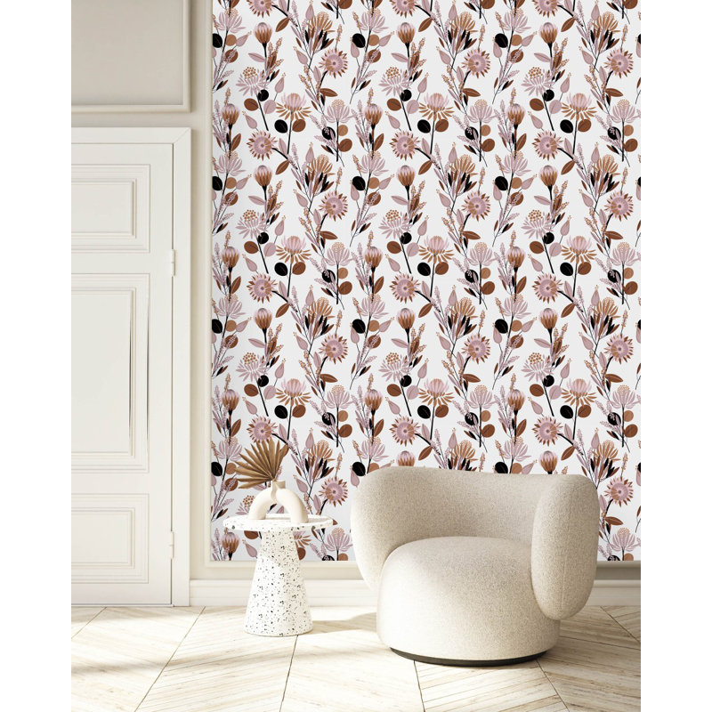 Floral Tile, 2.08' W x 10.42' L