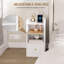 38cm W Metal Bedside Table-1638785915
