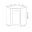 Kindwood Eco Shaker Ready-to-Assemble Diagonal Corner Wall Cabinet, 1 Door-123468909-134432218