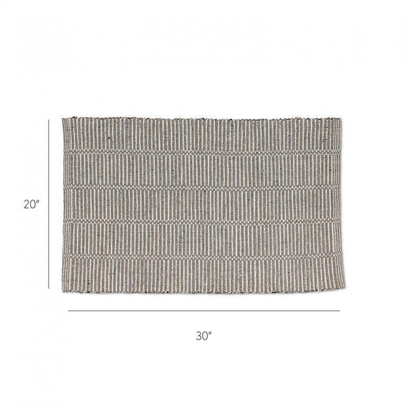 Broken Stripe Pattern Mat Rug