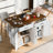 53.5''Farmhouse Kitchen Island With Power Outlet, Kitchen Storage Island With Drop Leaf, Spice Rack And Drawer-1176948164