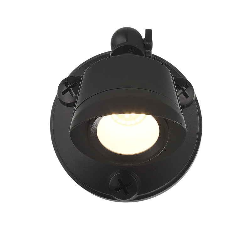 LED Single Flood Light in Black, Black