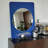 Rectangle Solid Faux leather Mirror-574659936-574659938