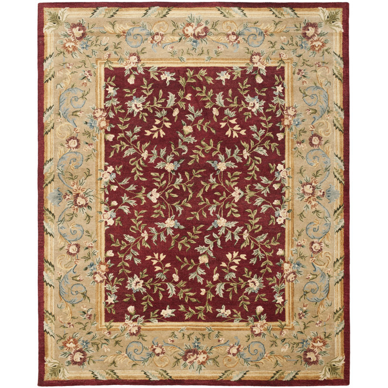 Bulwinder Hand Tufted Wool Oriental Rug, Rectangle 9'6" x 13'6"