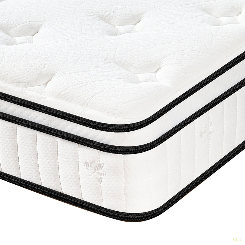 Très grand matelas, matelas hybride de 12 pouces, ressorts ensachés individuellement, fermeté moyenne