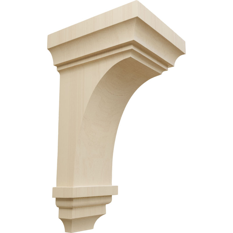 Corbeau Jefferson H 6 po x l 3 1/2 po x P 3 3/4 po, Chêne clair, H 14 po x l 7 po x P 7,75 po