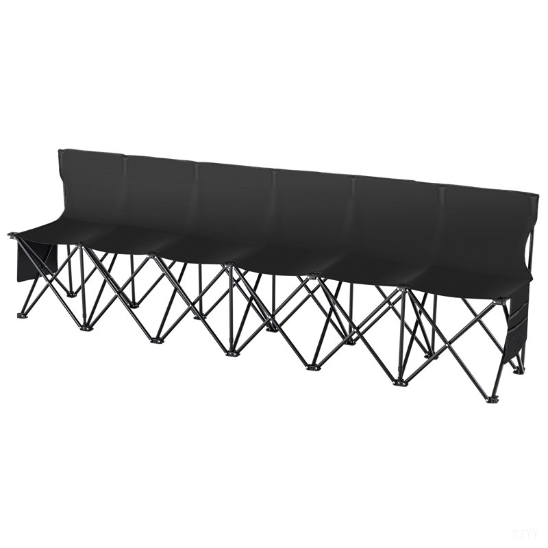 Chaise de camping portative pliante portative pour l'extérieur avec sac de transport