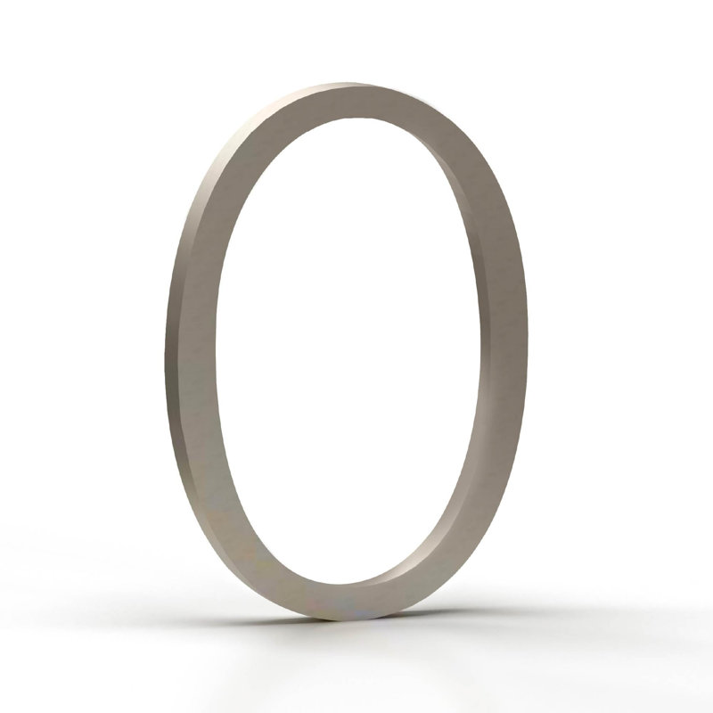 Méga poignées avec numéros de maison pour l'extérieur - 5 po pour installation facile à installer au mur - Numéros de métal robustes pour l'adresse sur la maison, quincaillerie de fixation incluse - Nickel satiné (numéro 0)