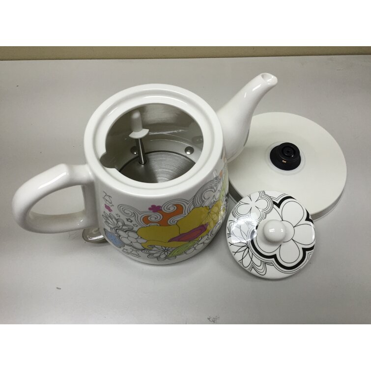FixtureDisplays 1.2 Quarts Earthenware Electric Tea Kettle
