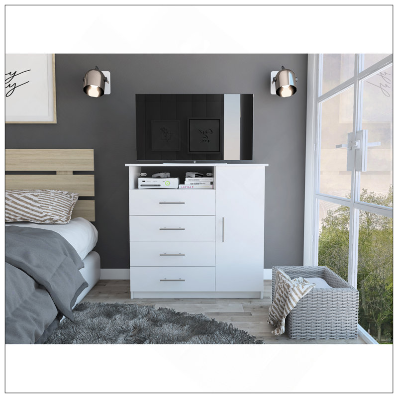 Commode Beaufort, chambre à coucher, noir, Noir