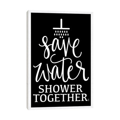 Shower Together - Print on Canvas
